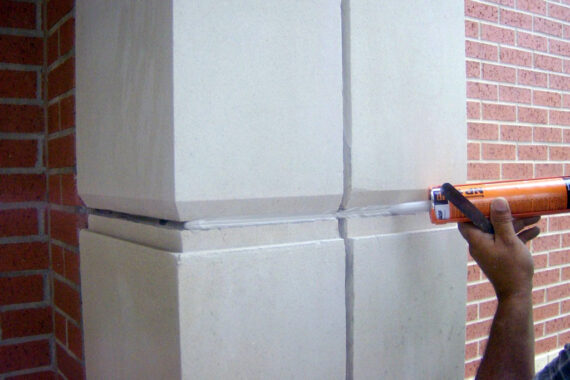 Industrial floor cleaning equipment in a commercial setting